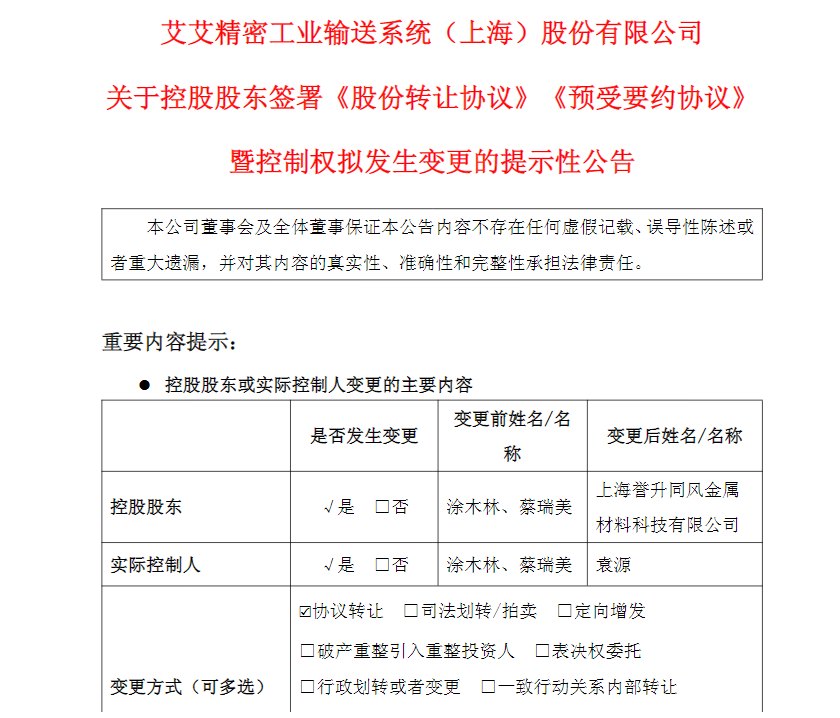 艾艾精工“新主”现身 原实控人业绩承诺能否兑现